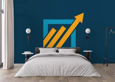 square finance logo Wall mural