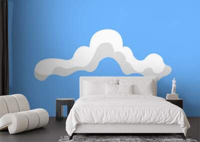 the wave clouds Wall mural