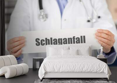 schlaganfall Wall mural