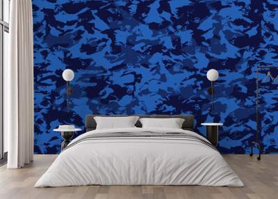 Seamless Trashy Camouflage Pattern Wall mural