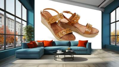 brown sandals Wall mural