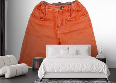 orange shorts Wall mural