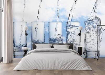 pouring water Wall mural