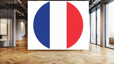 Germany , France and Italy round flag . Europe national flag circle icon set Wall mural