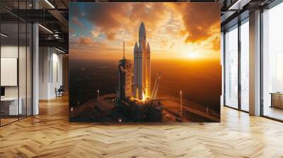 Ariane 6 European Launch Vehicle Pioneering Space Exploration Wall mural