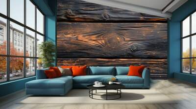 old wood background Wall mural