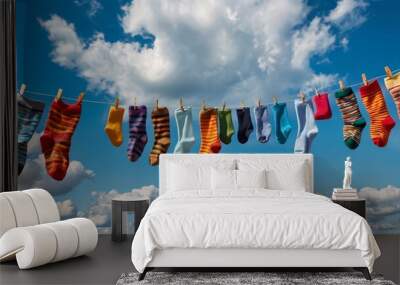 National Sock Day Wall mural