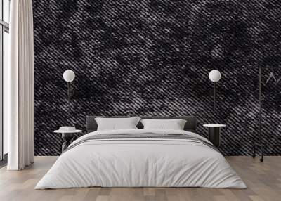 black stone washed Denim texture Wall mural