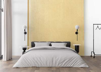 Front view of golden blank book cover Wall mural