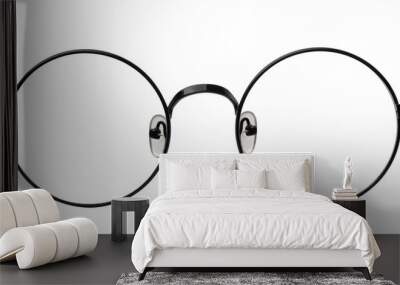 Front view of round eyeglasses Wall mural