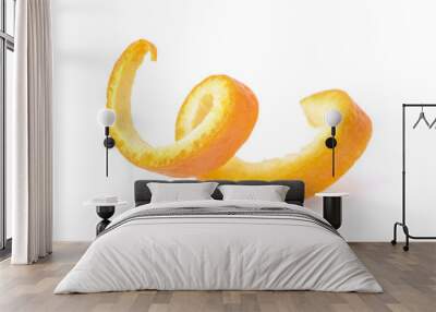 Orange zest spiral Wall mural