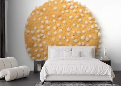 Organic sugar free cookie with puffed rice Wall mural