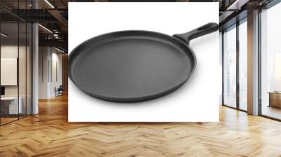 Round cast iron griddle pan Wall mural