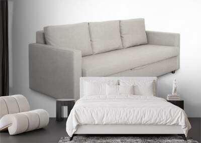 Three seats cozy grey sofa Wall mural