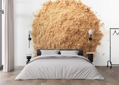 Top view of ground dry ginger powder Wall mural