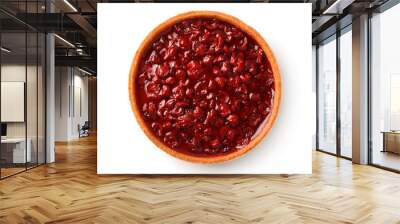 Top view of homemade cherry tart Wall mural