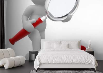 magnifying glass Wall mural