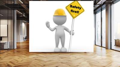 Safety first Wall mural