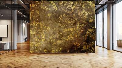 Golden grunge texture Wall mural