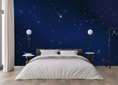 Space with stars. Galaxy background. Space stars, Celestial panorama, Night universe. Wall mural