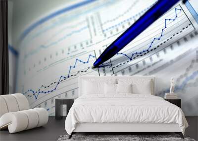 business chart Wall mural