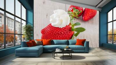 Fresh Strawberries Wall mural