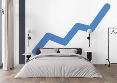 line chart icon for illustration Wall mural