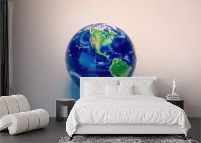 Earth Globe Egg Shape Concept  Global Responsibility  Sustainability  Environment Wall mural