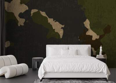 Dirty military camouflage for the background. Vector illustration. Wall mural