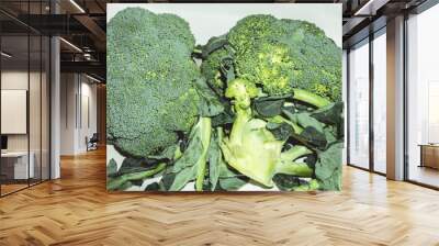 A close up of a piece of broccoli Wall mural