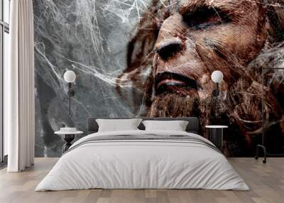 the beast imprisoned by cobwebs Wall mural