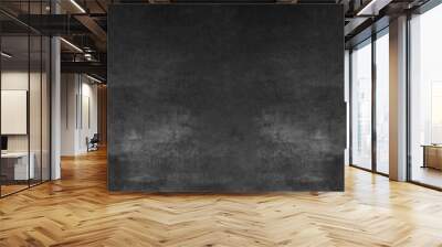 Black anthracite stone concrete texture background panorama banner long Wall mural