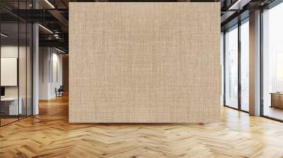 Brown beige natural cotton linen textile texture background banner panorama Wall mural