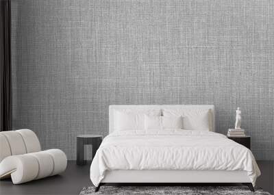 Gray bright natural cotton linen textile texture background Wall mural