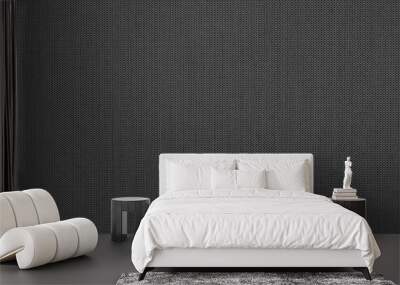 Gray grey anthracite dark natural cotton linen textile texture background banner panorama  Wall mural