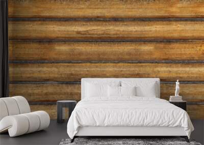 old brown rustic dark wooden texture - wood timber background panorama long banner	 Wall mural