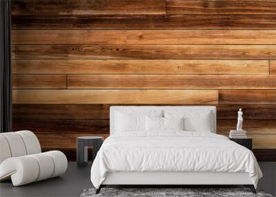 old brown rustic light bright wooden boards wall texture - wood background panorama banner Wall mural