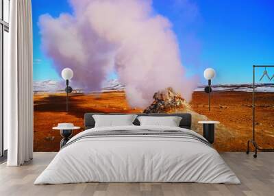 fire and smoke Wall mural