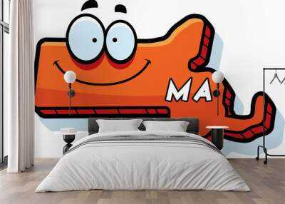 Cartoon Massachusetts Wall mural