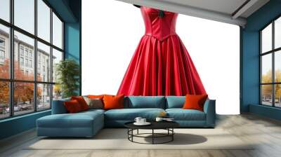 isolated red devil dress Wall mural