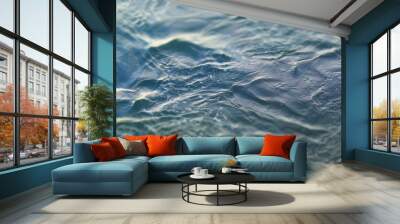 Blue and turquoise water with irregular wave structure Wall mural