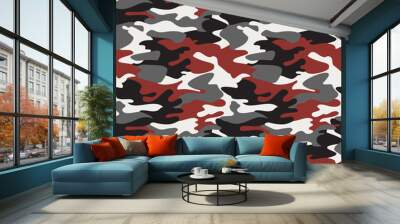 Camouflage pattern background seamless vector Wall mural