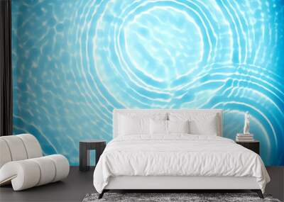 circle water ripple wave suface background Wall mural