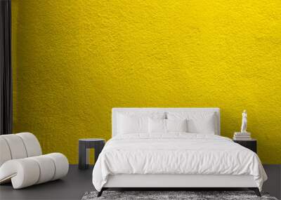 The yellow cement concrete texture wall background Wall mural