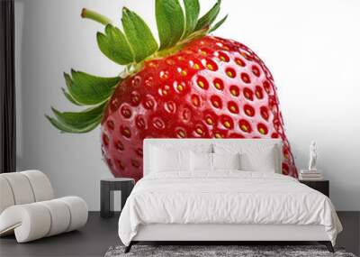 Red fresh strawberry fruits  Wall mural