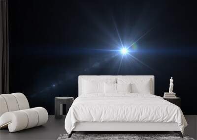 Lens Flare dusty white Wall mural