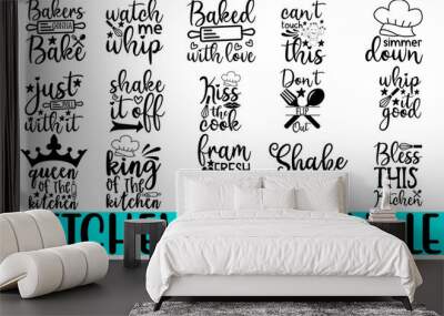 kitchen svg bundle Wall mural