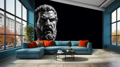 Angry greek legend statue Wall mural