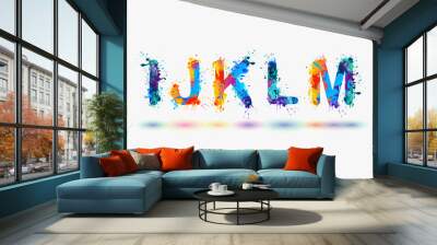 Alphabet. Letters I, J, K, L, M. Part 3 Wall mural