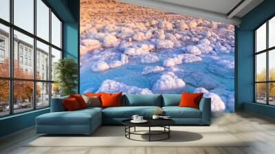 Dead Sea landscape. Jordan sunset Wall mural